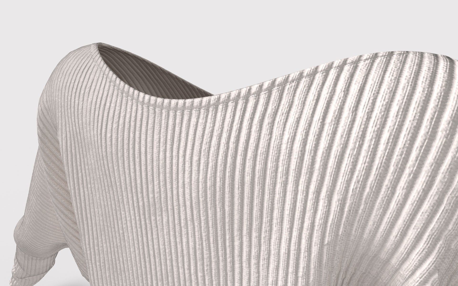 Dolman Sleeve Top 3D model_8