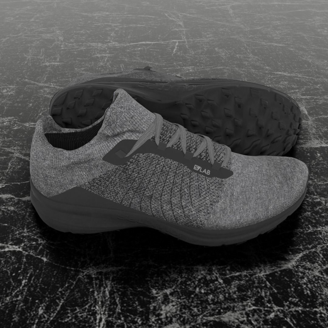 SALOMON S LAB 3D SHOES Low-poly 3D model_4