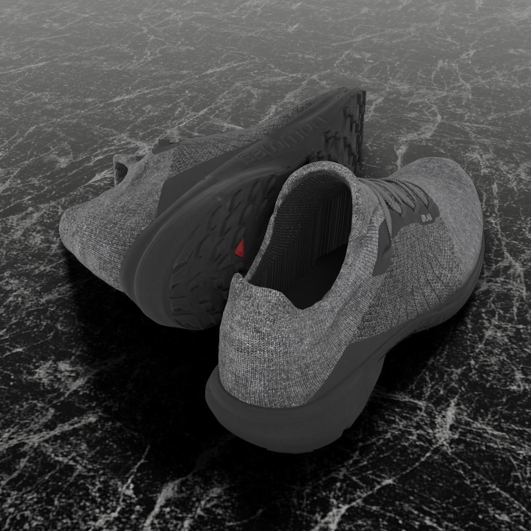 SALOMON S LAB 3D SHOES Low-poly 3D model_5