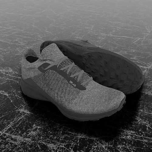 SALOMON S LAB 3D SHOES Low-poly 3D model