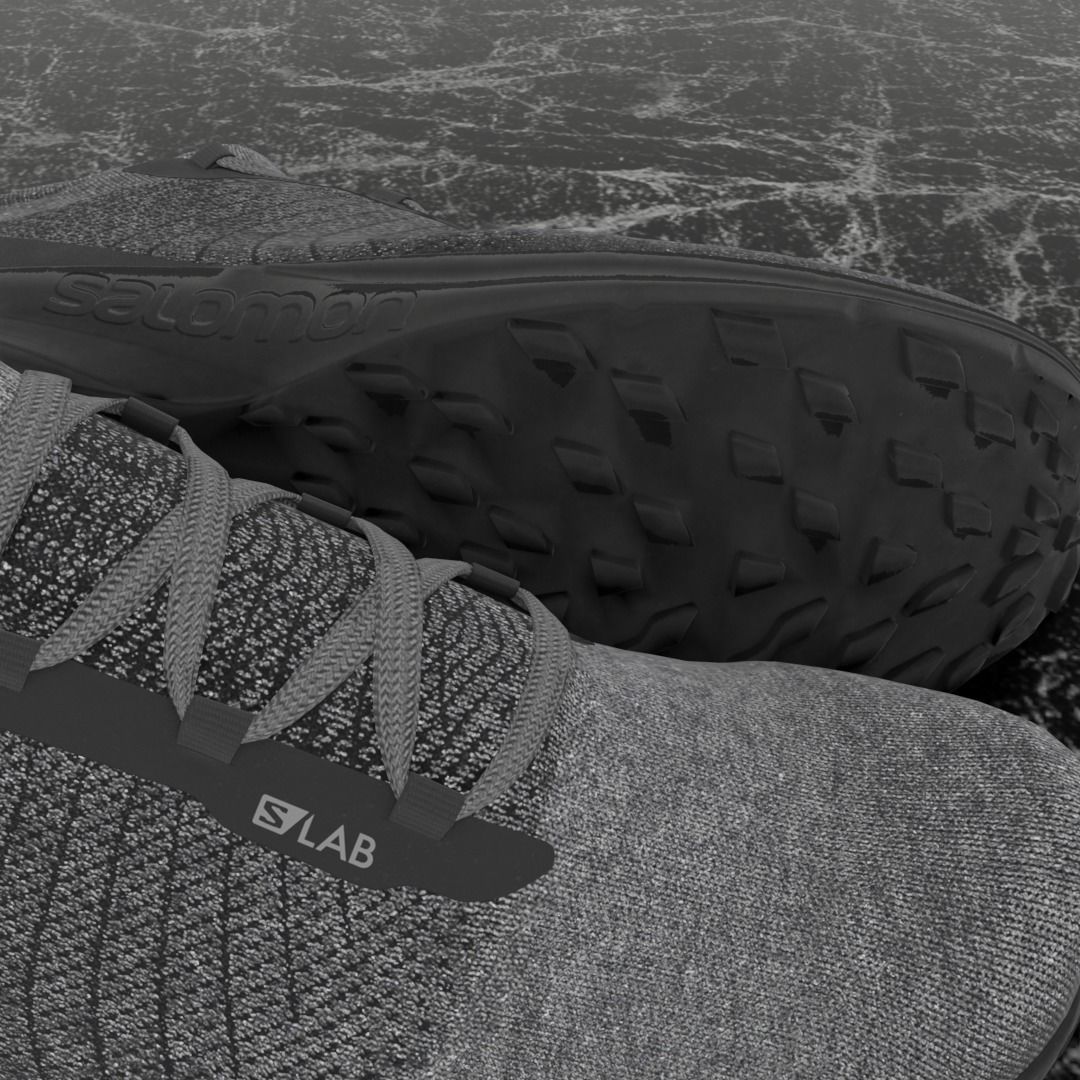 SALOMON S LAB 3D SHOES Low-poly 3D model_9