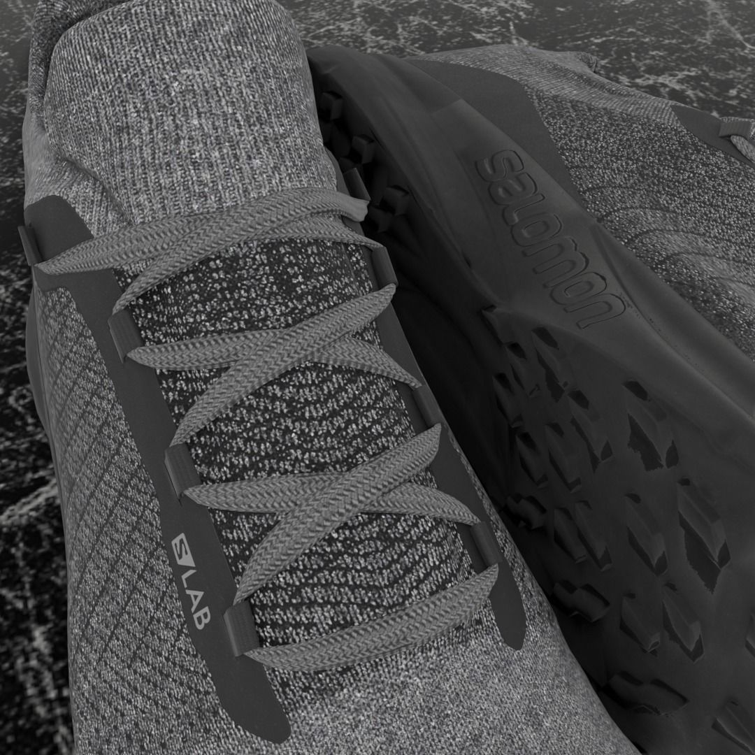 SALOMON S LAB 3D SHOES Low-poly 3D model_10