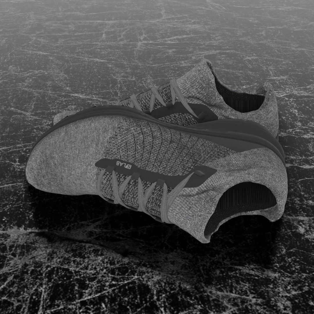 SALOMON S LAB 3D SHOES Low-poly 3D model_7