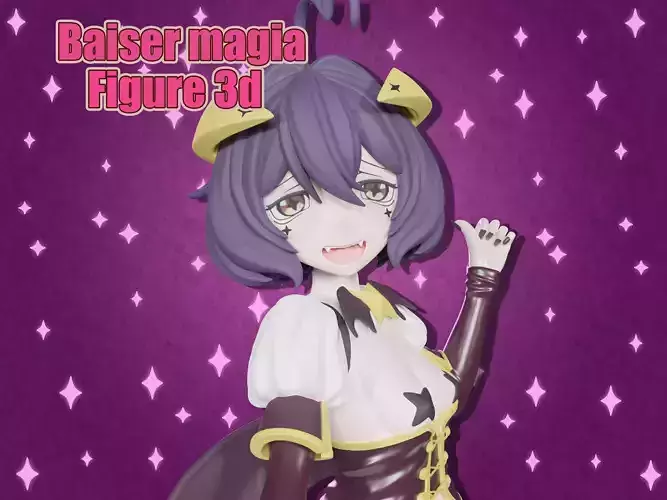 Baiser magia figure 3d 3D print model