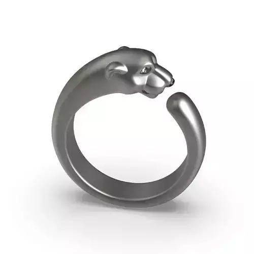 Small Gold Panther Ring 2