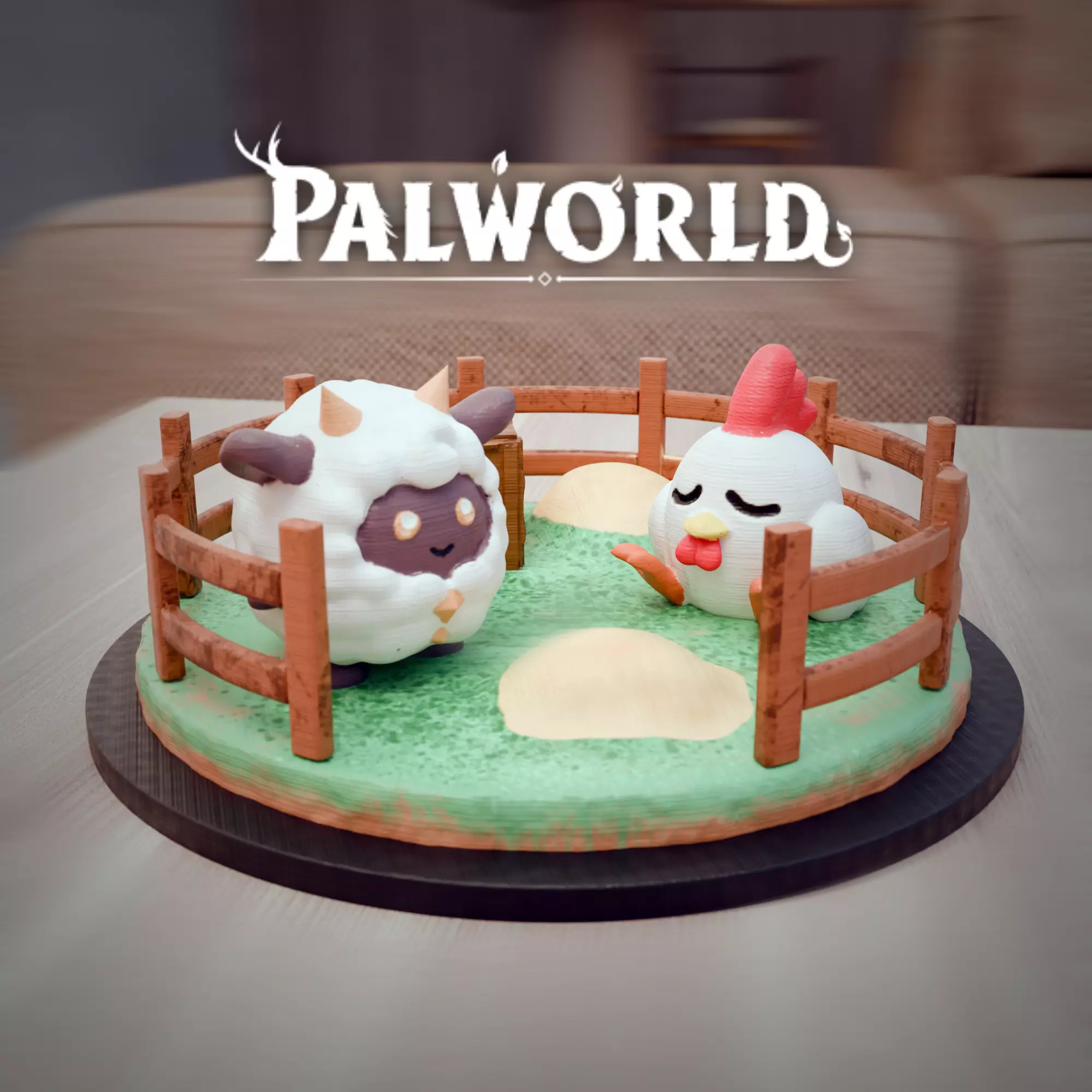 PALWORLD FARM CHIKIPI AND LAMBALL 3D print model