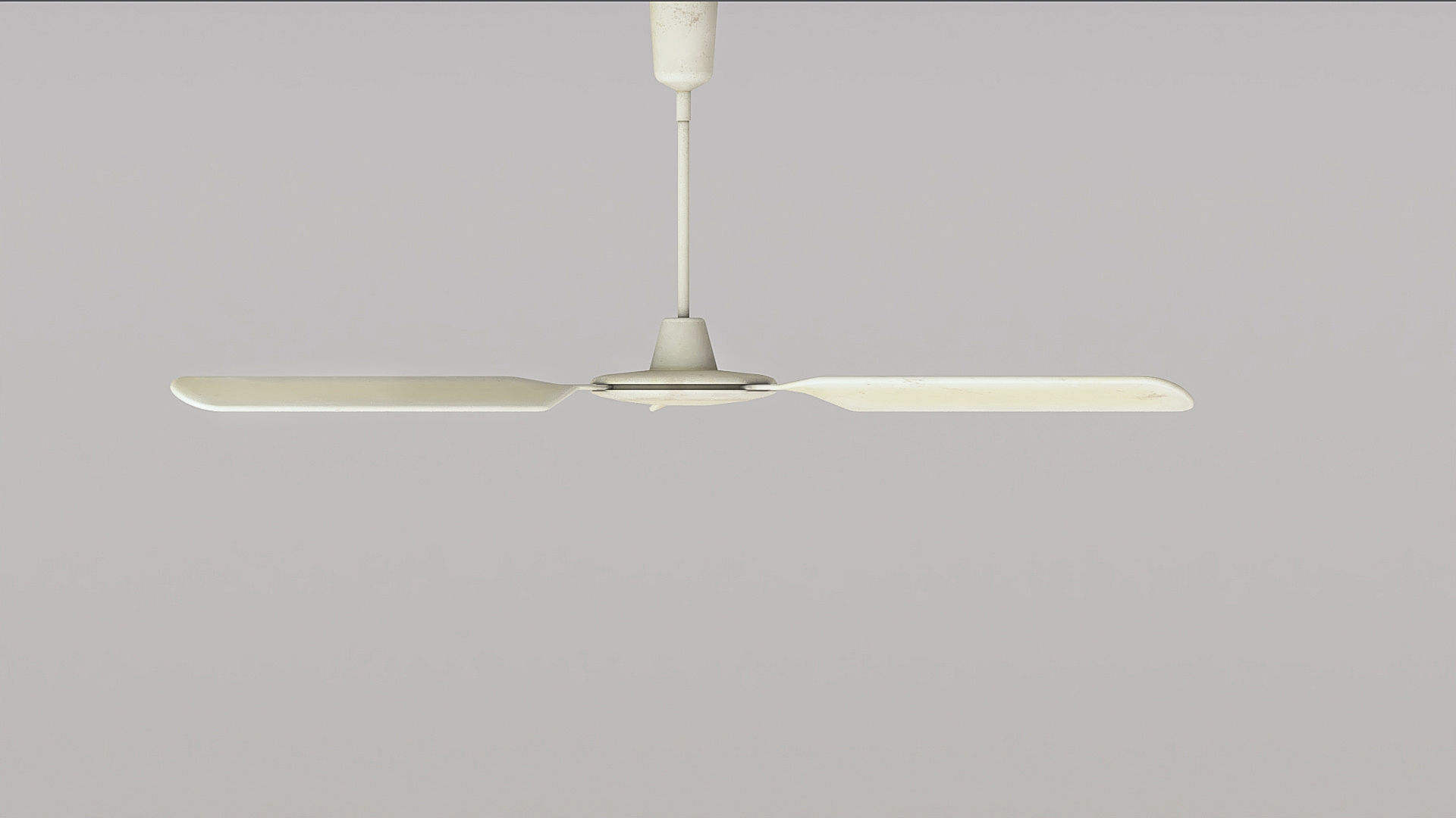 Ceiling fan Low-poly 3D model_3