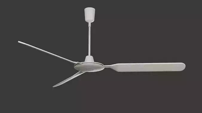 Ceiling fan Low-poly 3D model