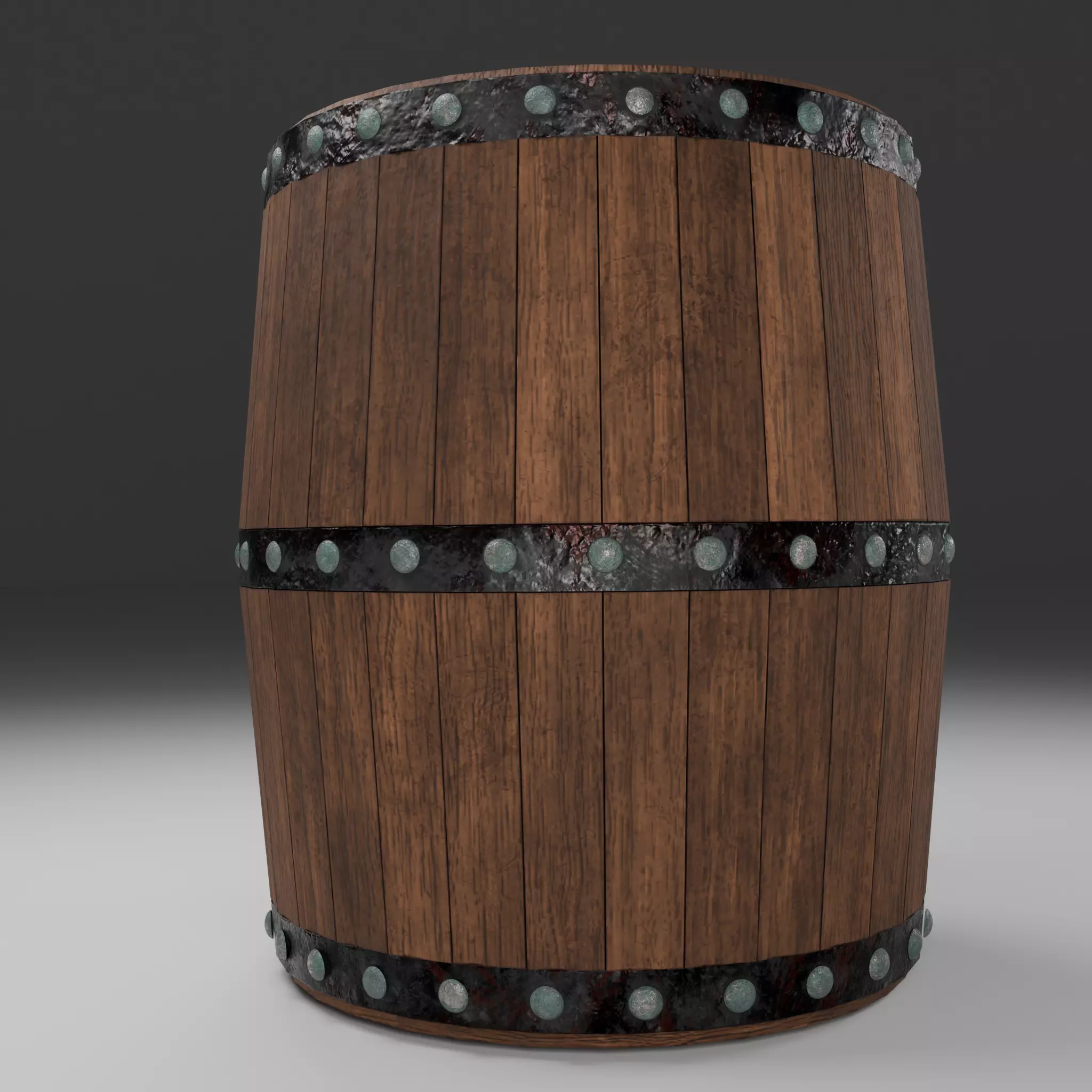 Barrel Free low-poly 3D model