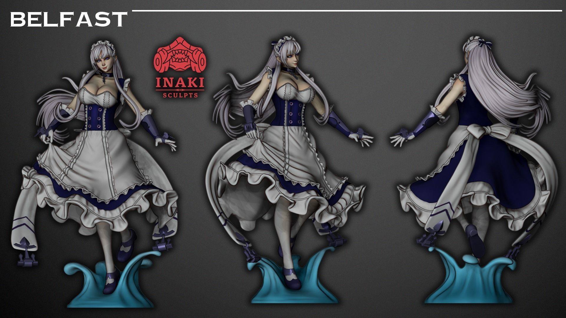 Belfast - Azur Lane 3D print model_5
