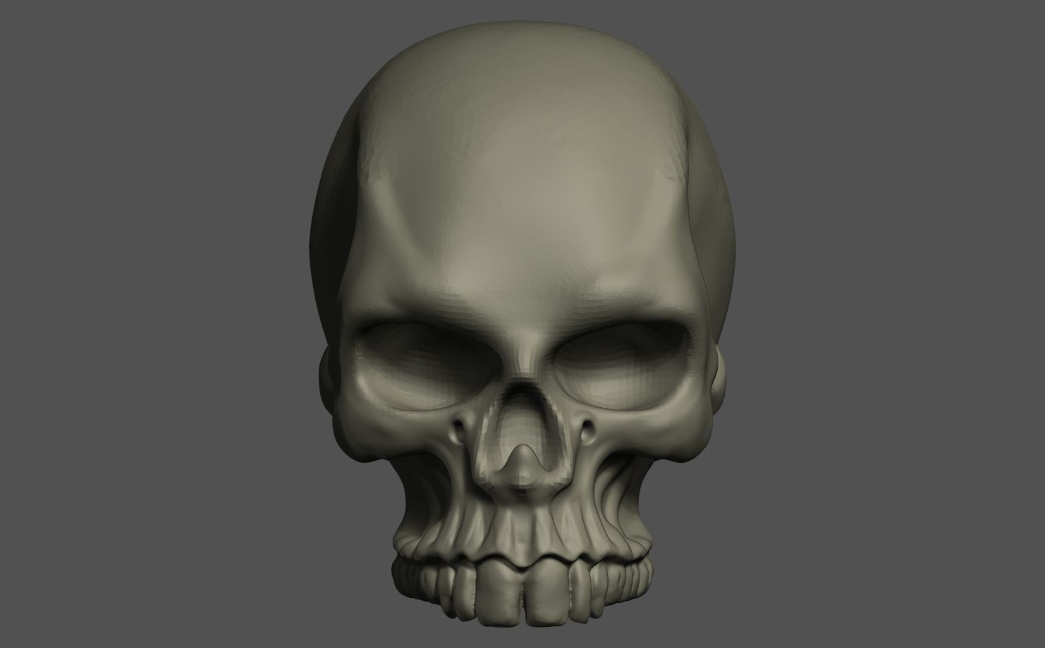 Human Skull 3D print model_1