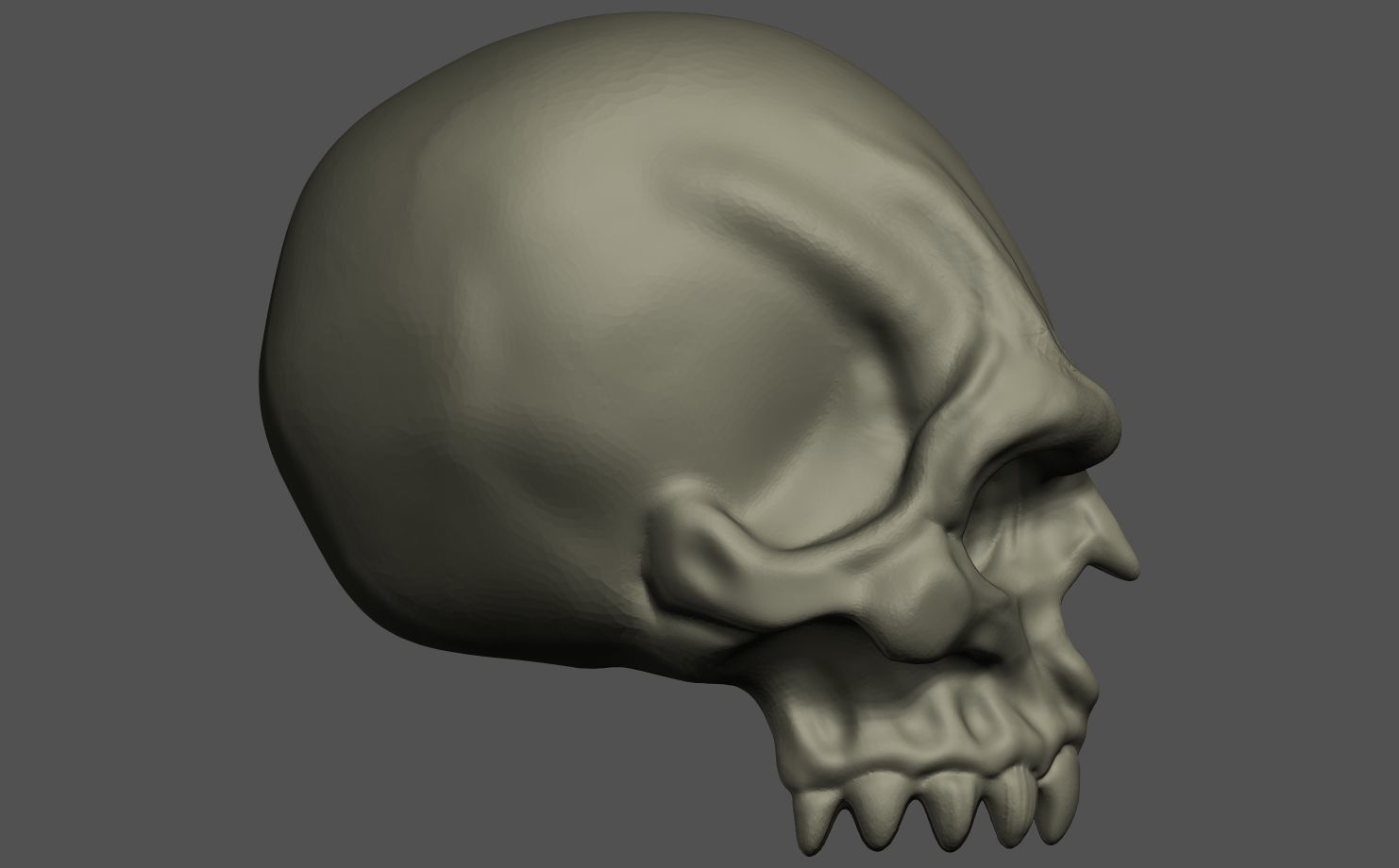 Imp Skull 3D print model_1