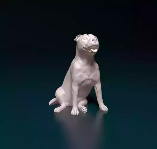 Staffordshire bull terrier 08 3D print model