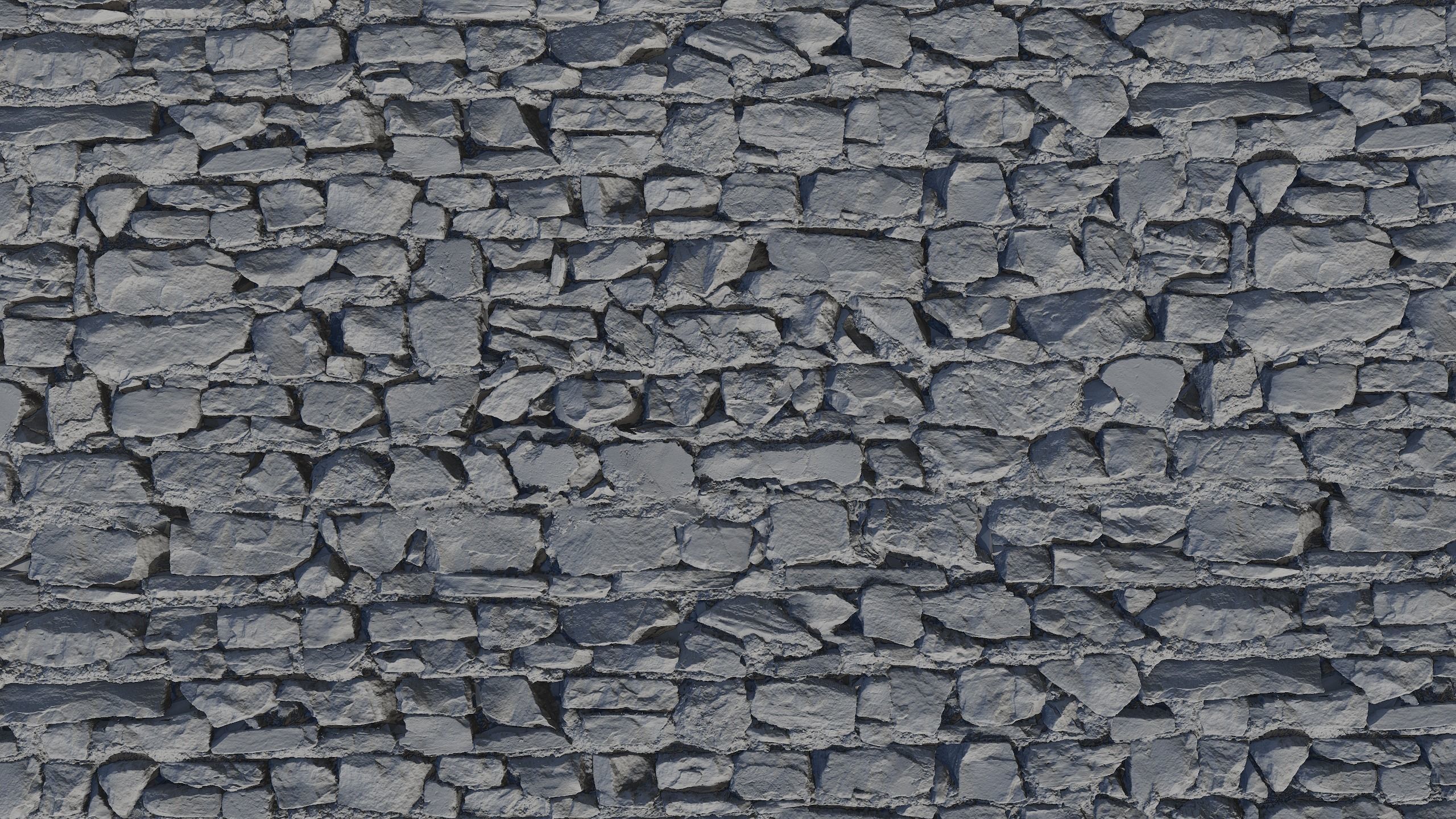 Old Stone Wall Pbr Texture_3