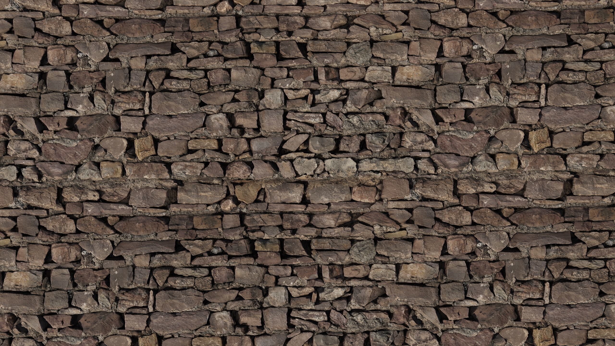 Old Stone Wall Pbr Texture_8
