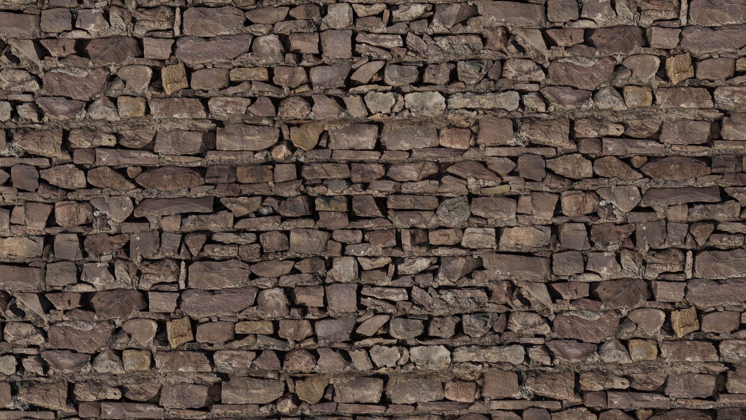 Old Stone Wall Pbr Texture_1