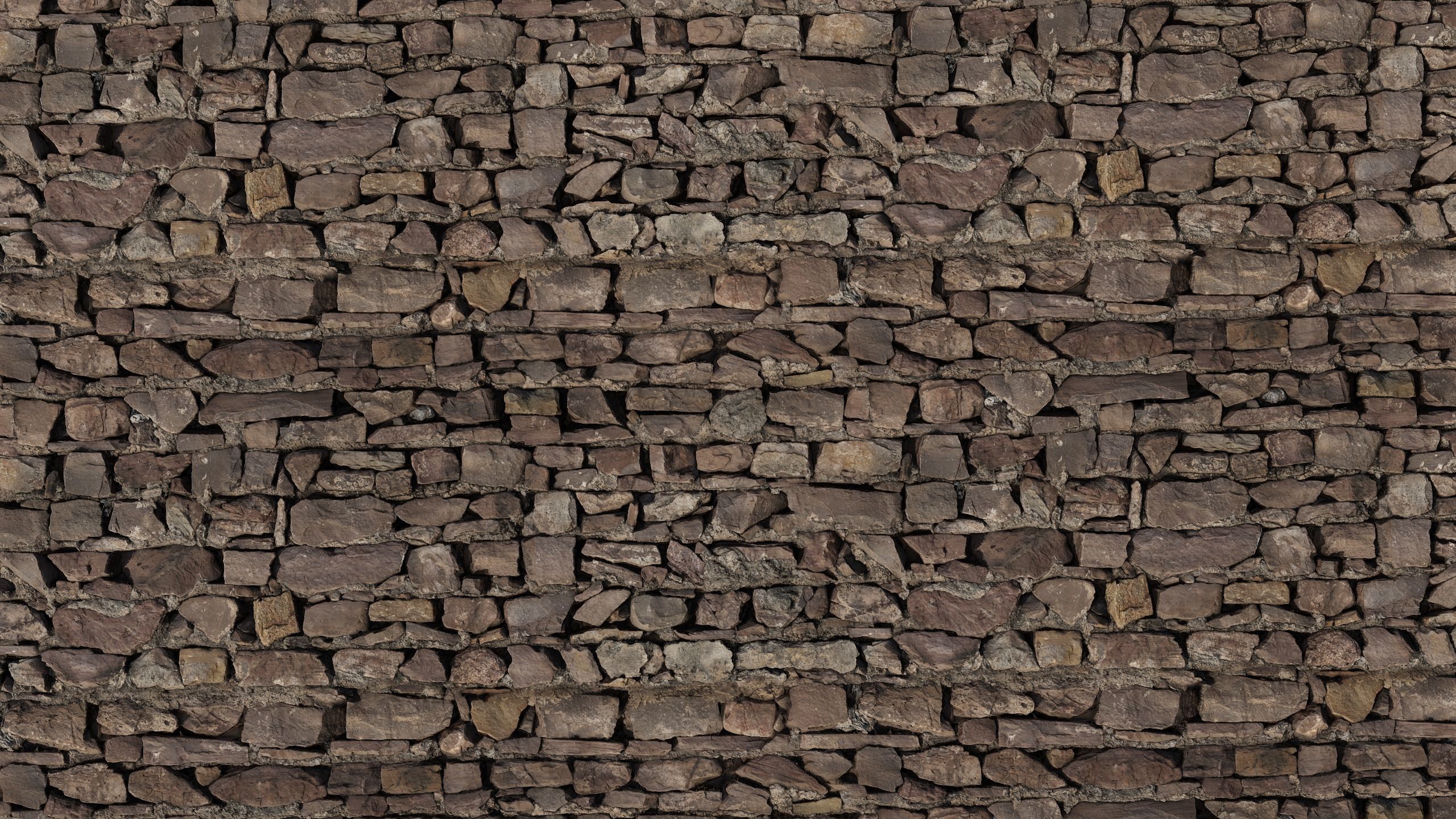 Old Stone Wall Pbr Texture_5