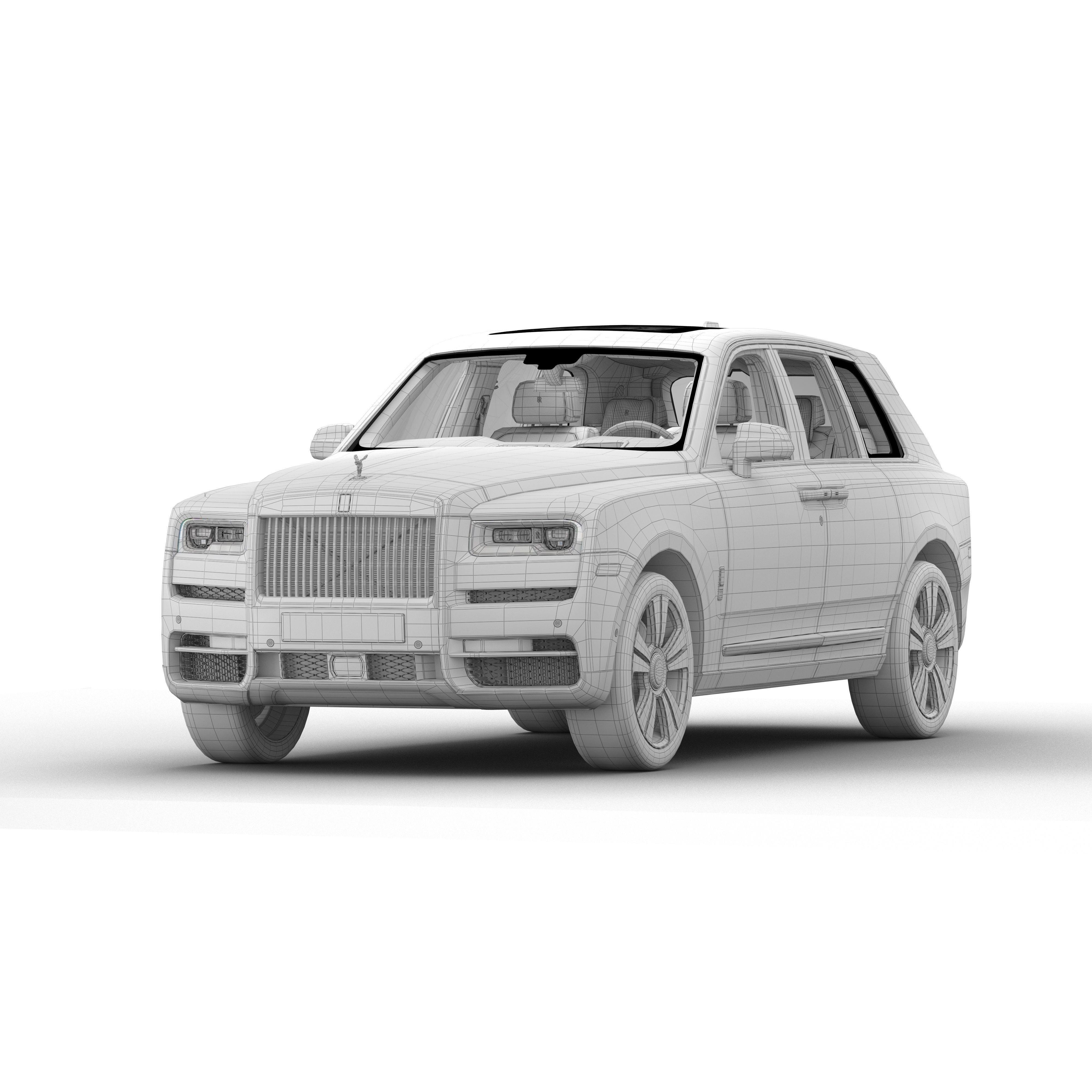 Rolls Royce Cullinan Low-poly 3D model_9