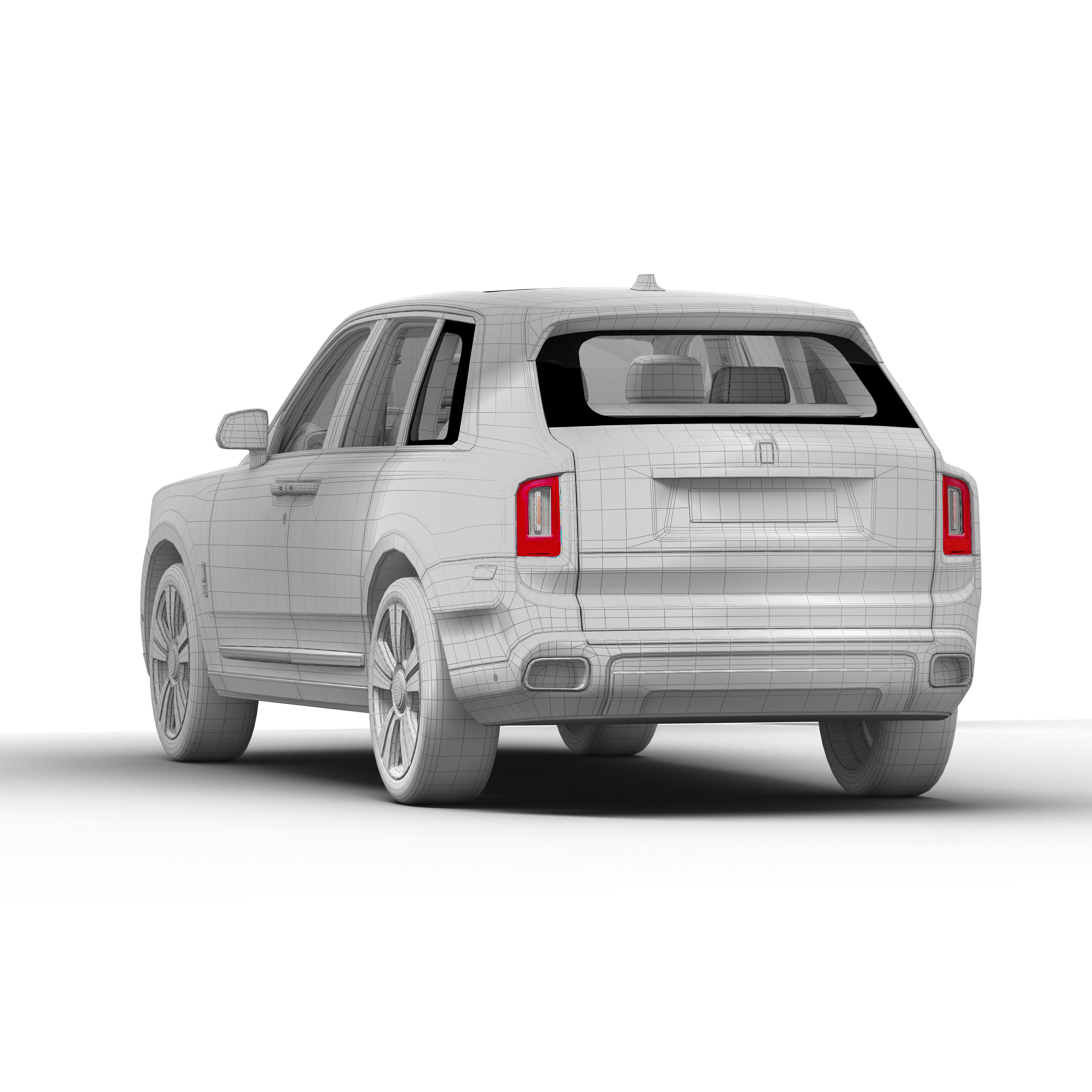 Rolls Royce Cullinan Low-poly 3D model_6