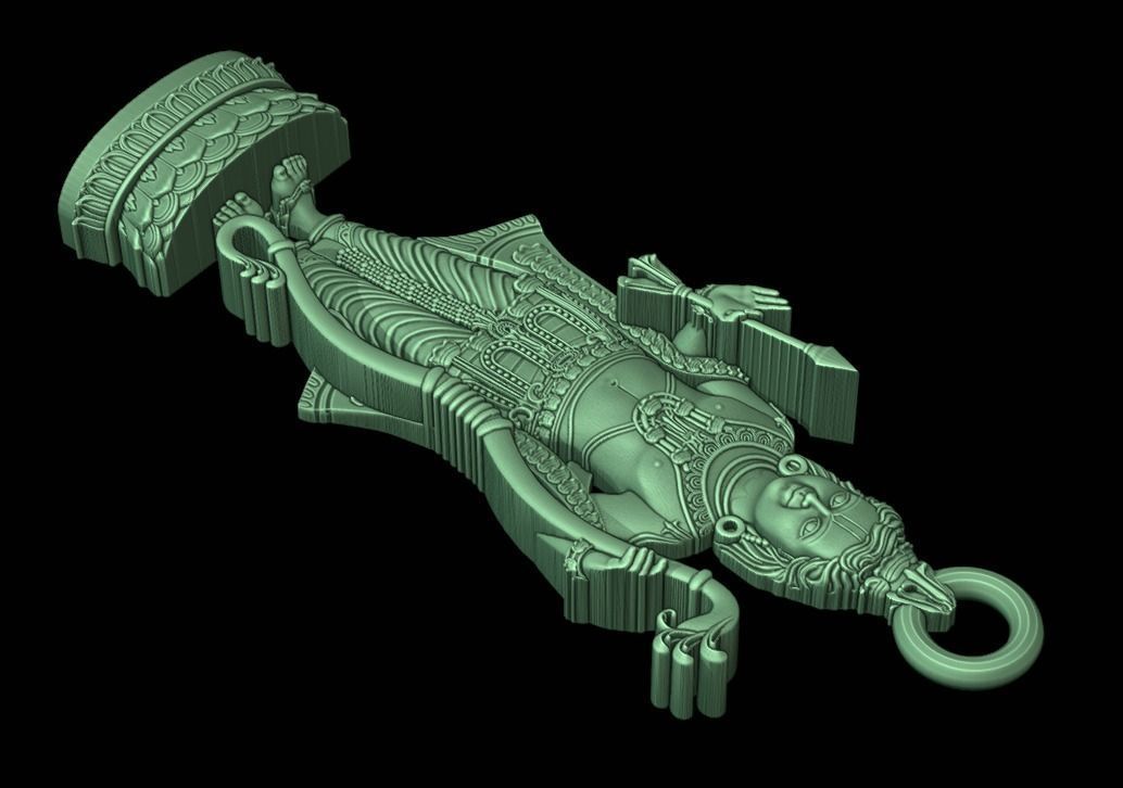 Ram lalla pendant high quality 3D print model_4