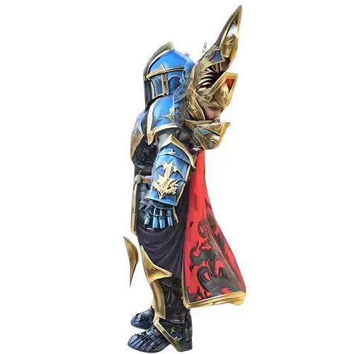 Corrupted Temple Crusader Knight - Realistic 3D Game Model