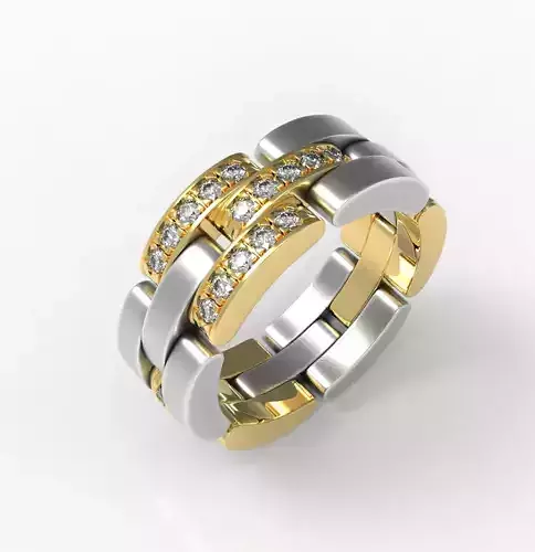 Bracelet Link Ring 3D print model