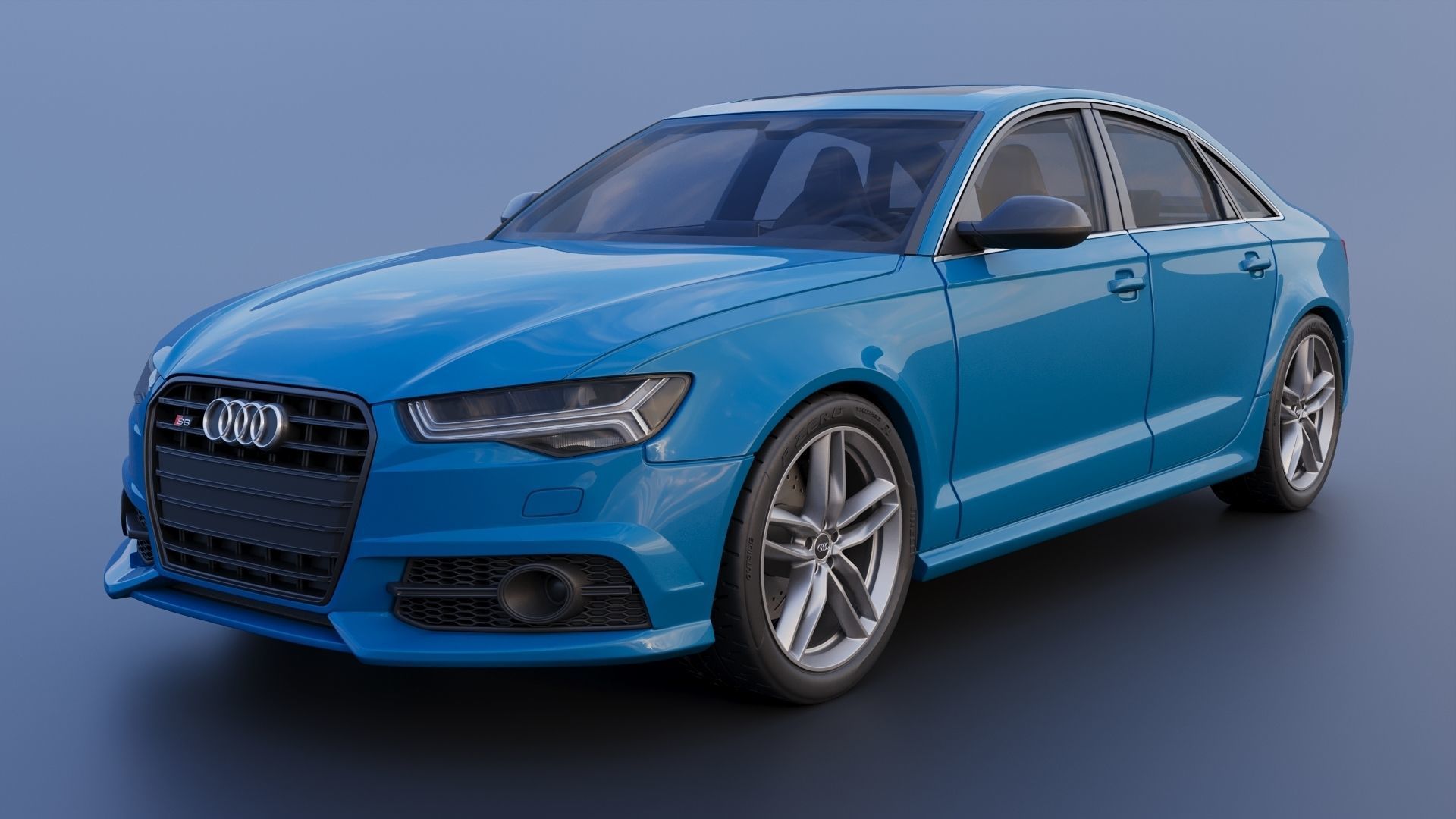 Audi S6 2016 3D print model_2