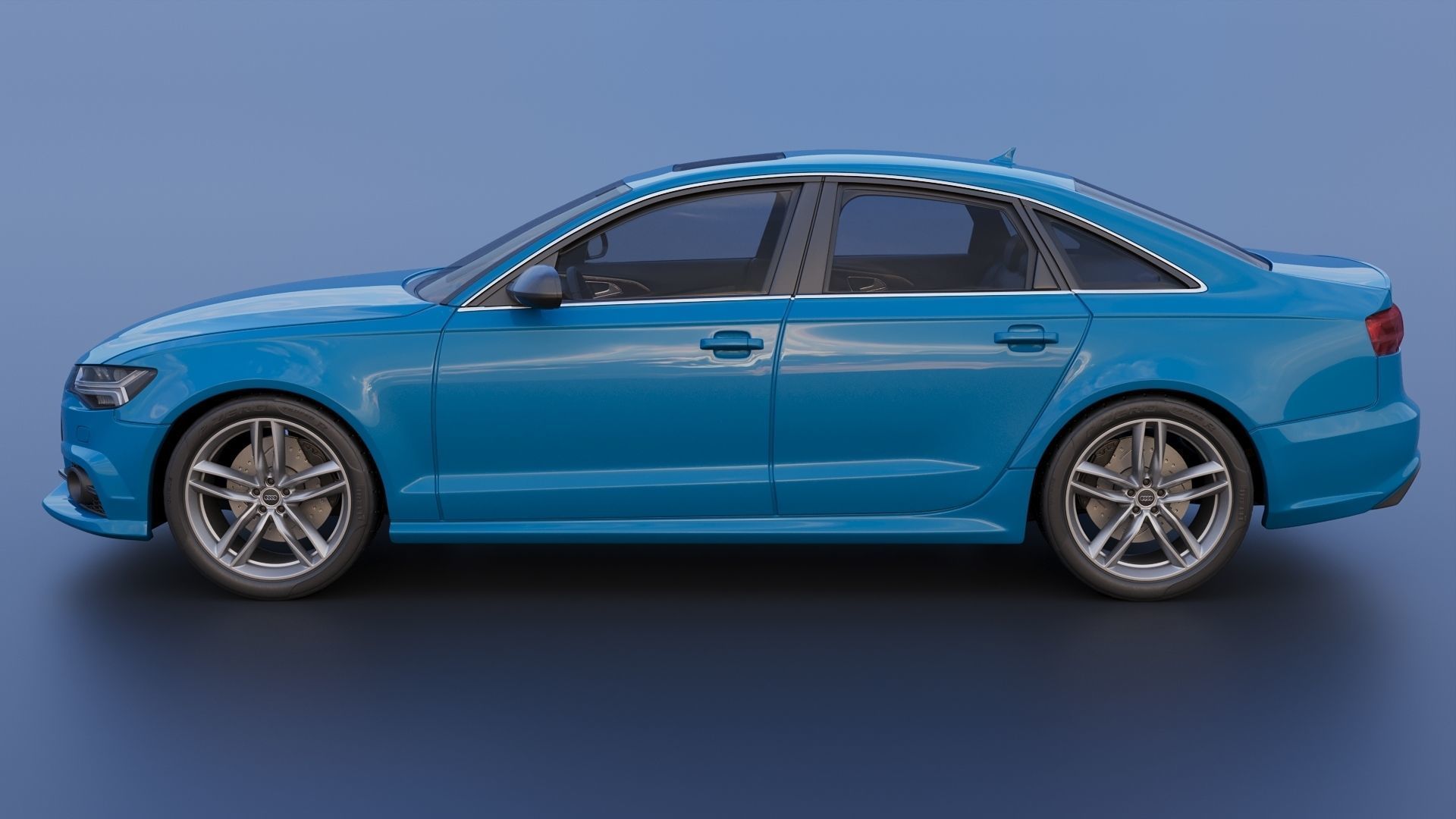 Audi S6 2016 3D print model_3