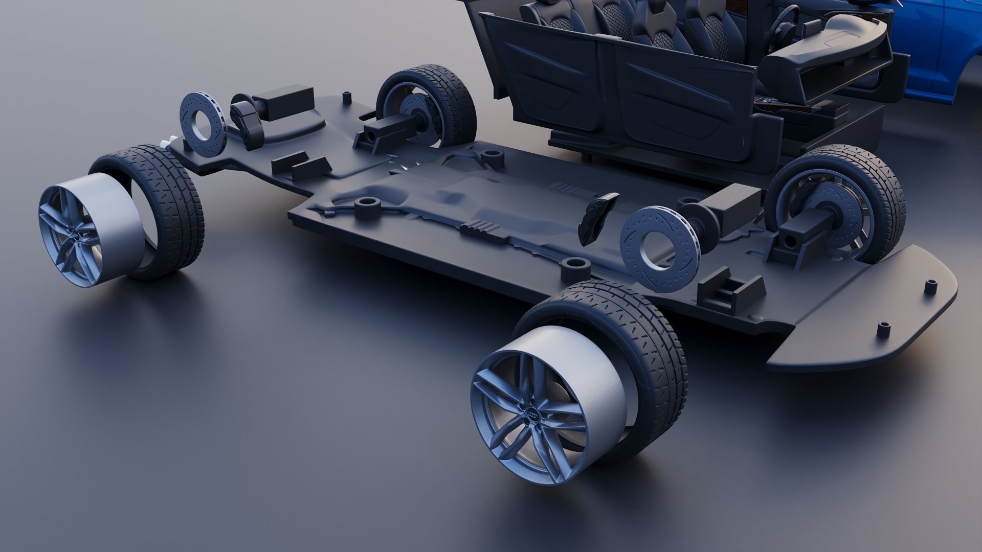 Audi S6 2016 3D print model_27