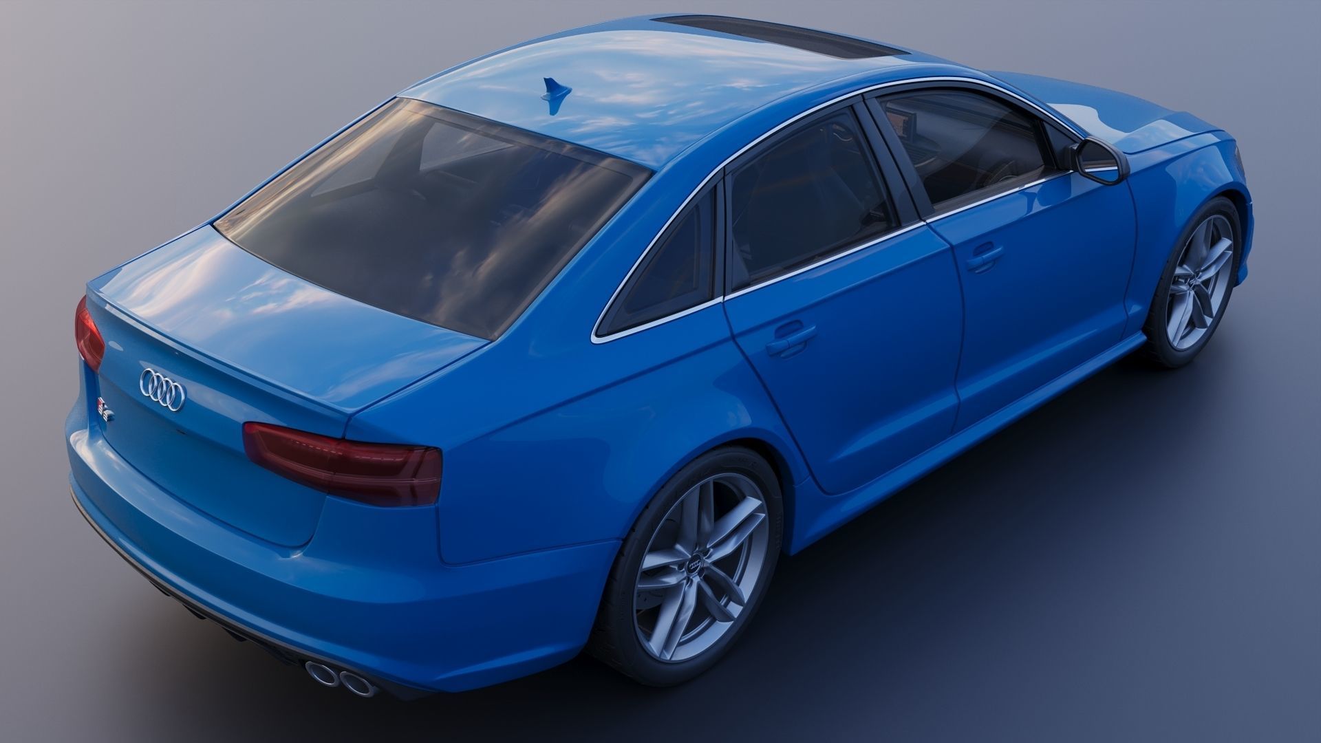 Audi S6 2016 3D print model_7