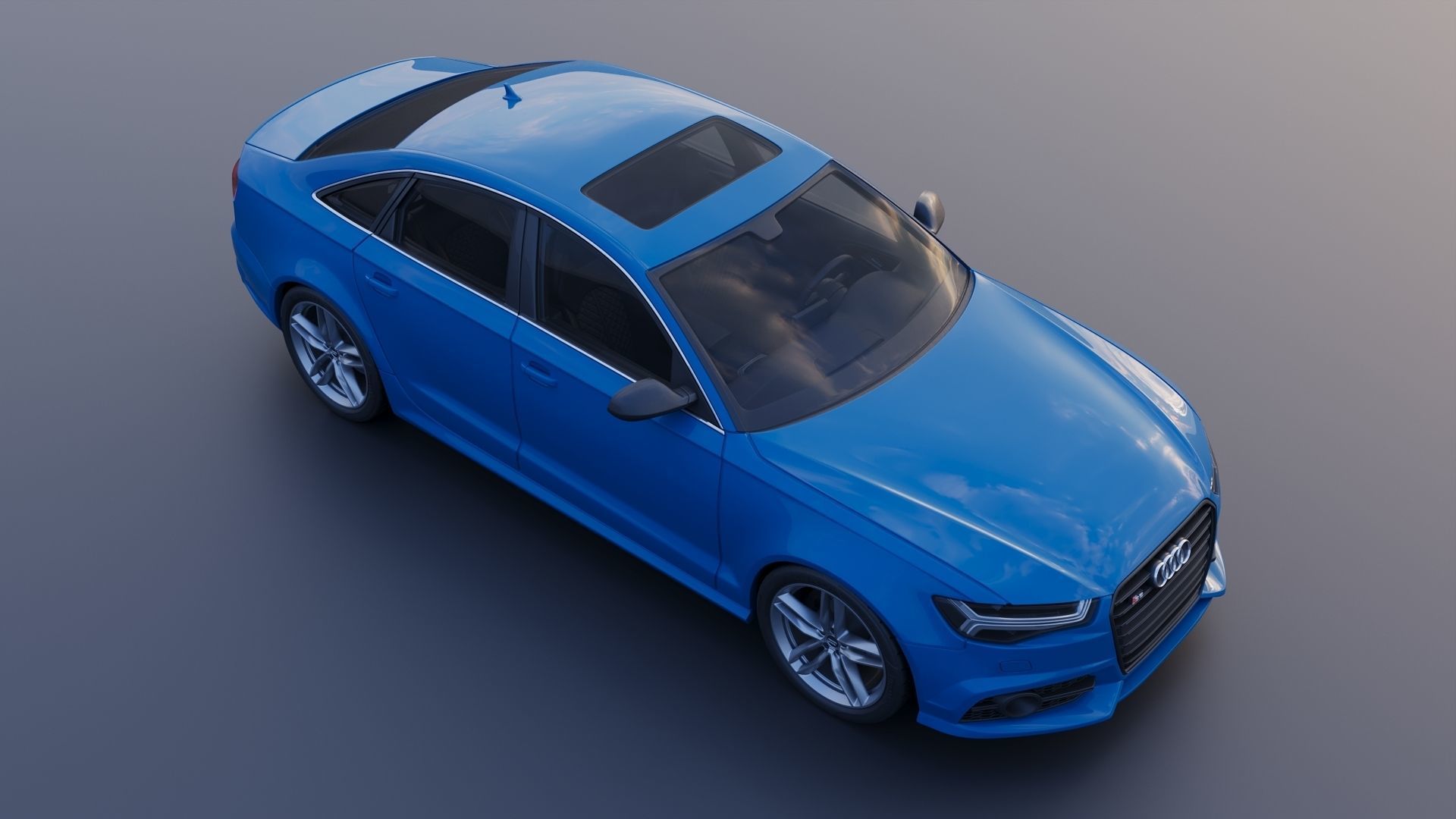 Audi S6 2016 3D print model_12