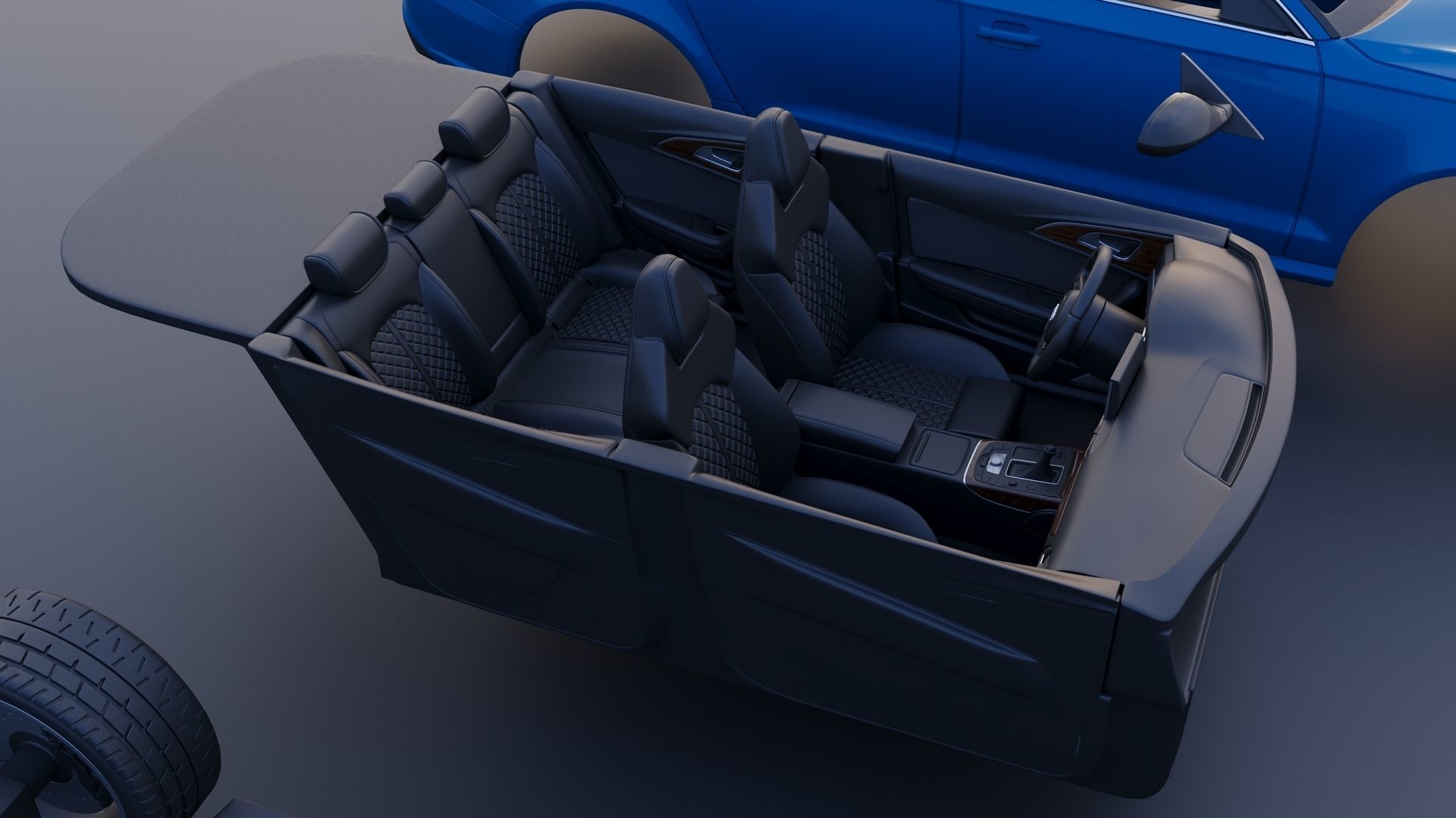 Audi S6 2016 3D print model_22