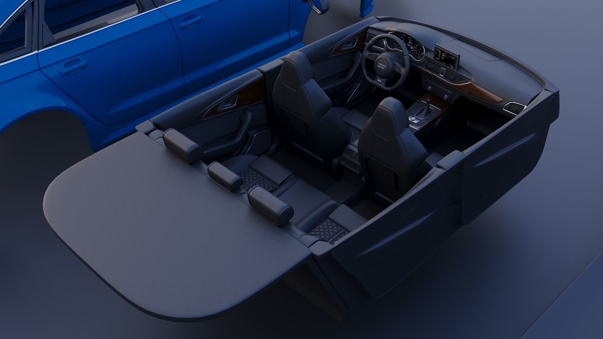 Audi S6 2016 3D print model_24