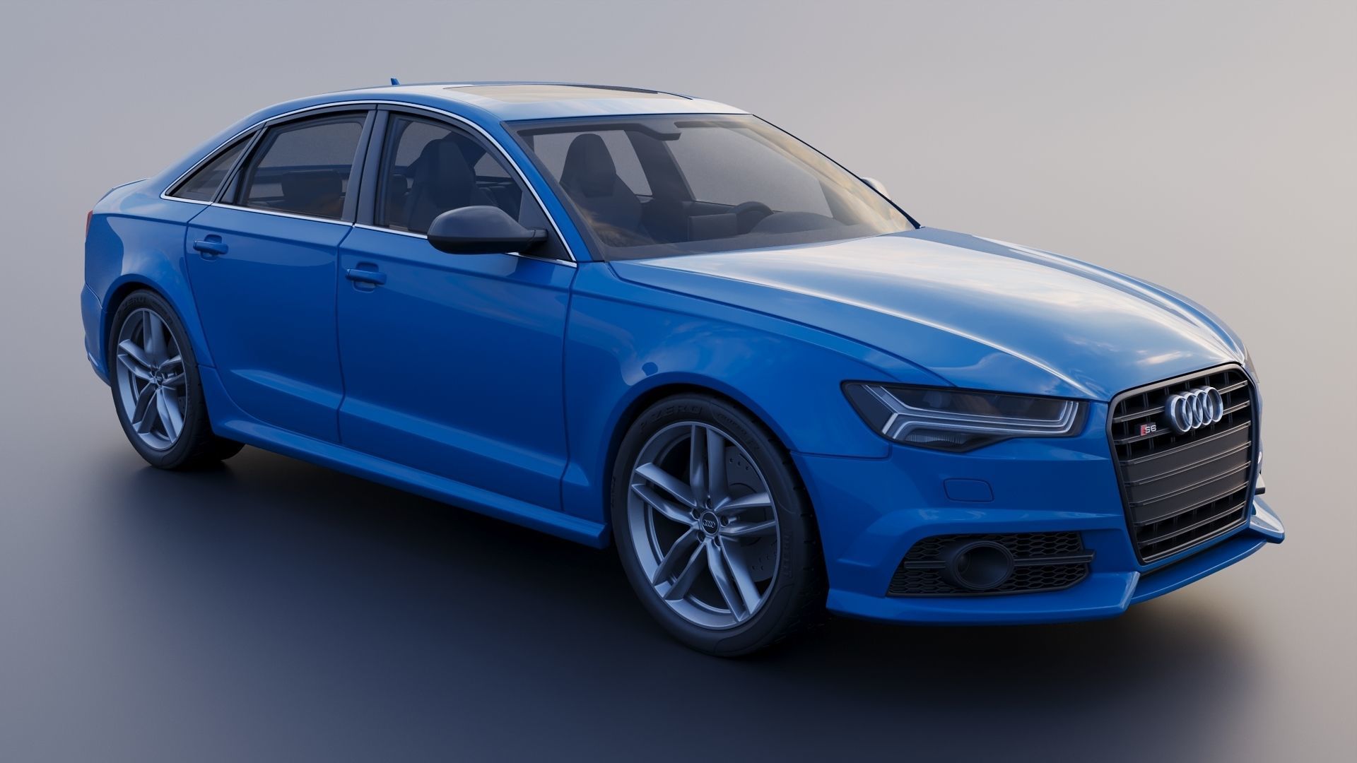 Audi S6 2016 3D print model_10