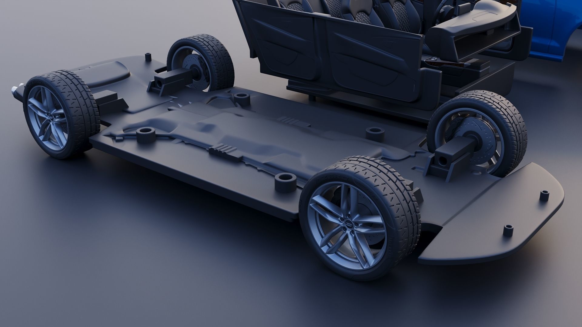 Audi S6 2016 3D print model_26