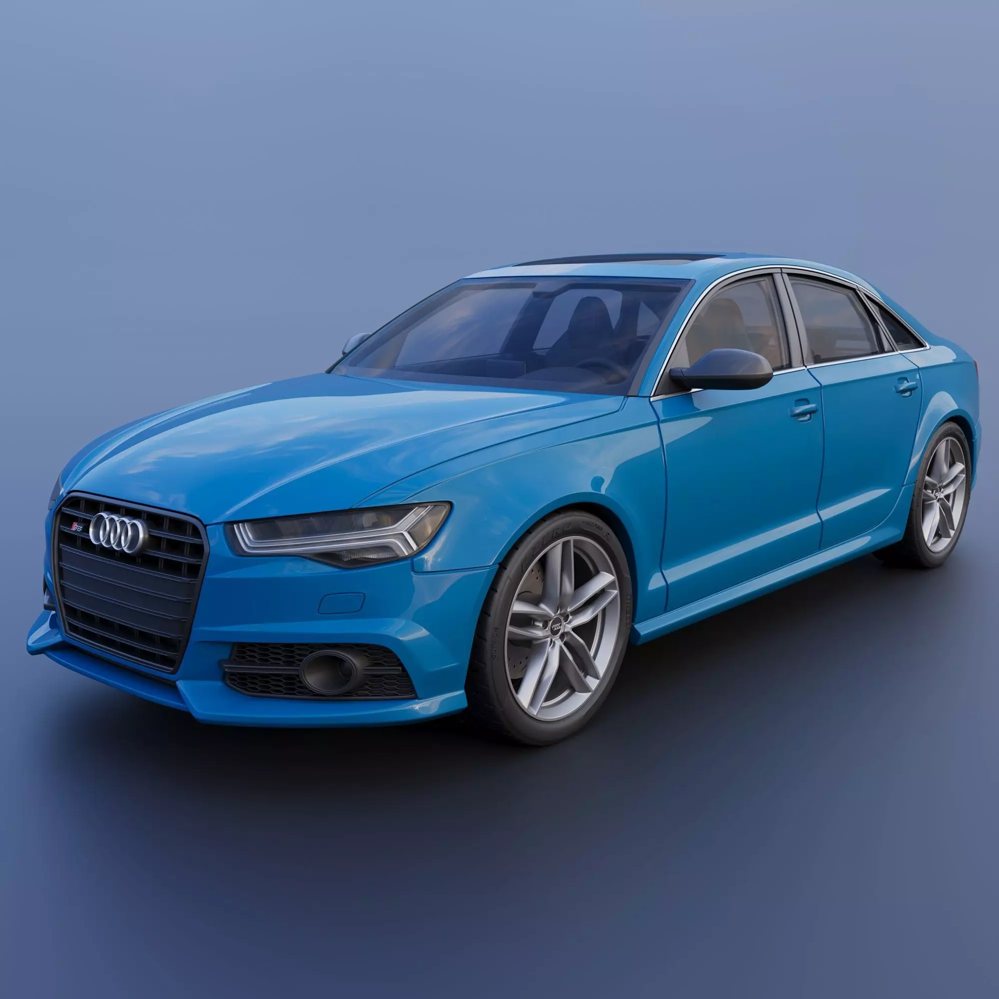 Audi S6 2016 3D print model_0