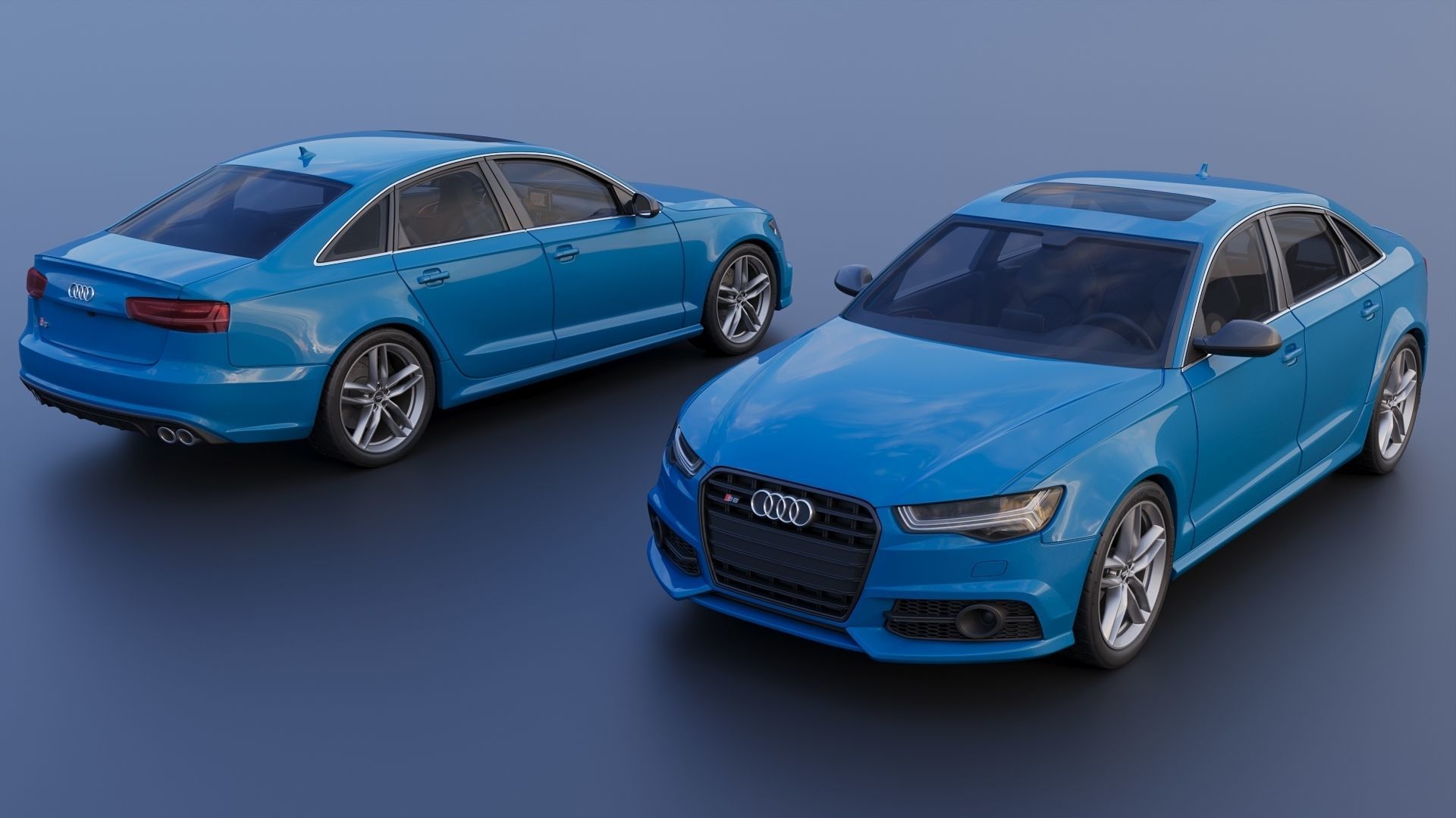 Audi S6 2016 3D print model_1