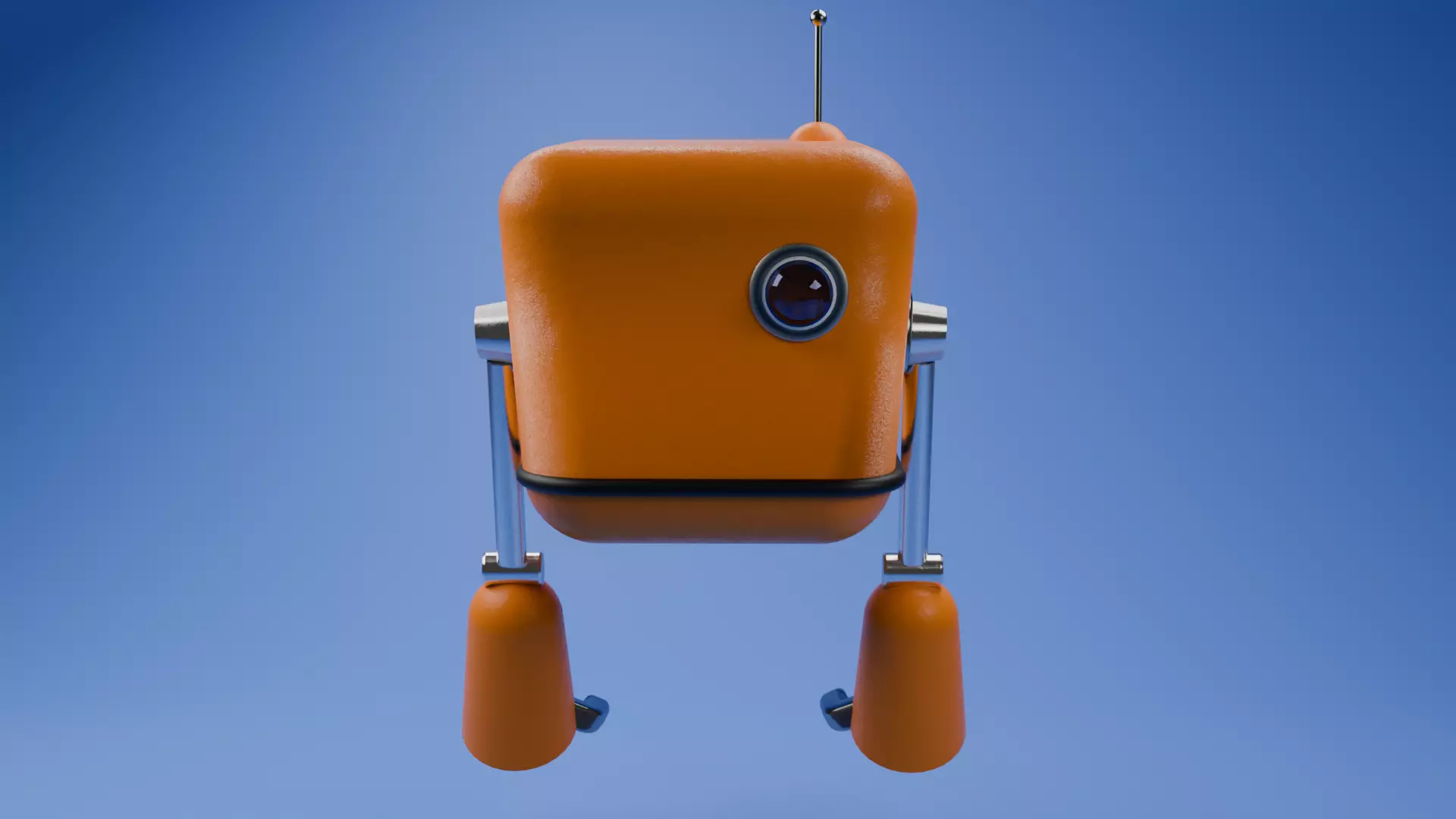 Robot  Low-poly 3D model_0