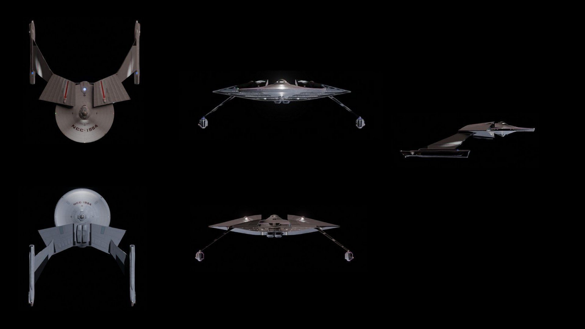 Chandley Class USS Deimos Star Trek Marine Heavy Frigate Low-poly 3D model_4