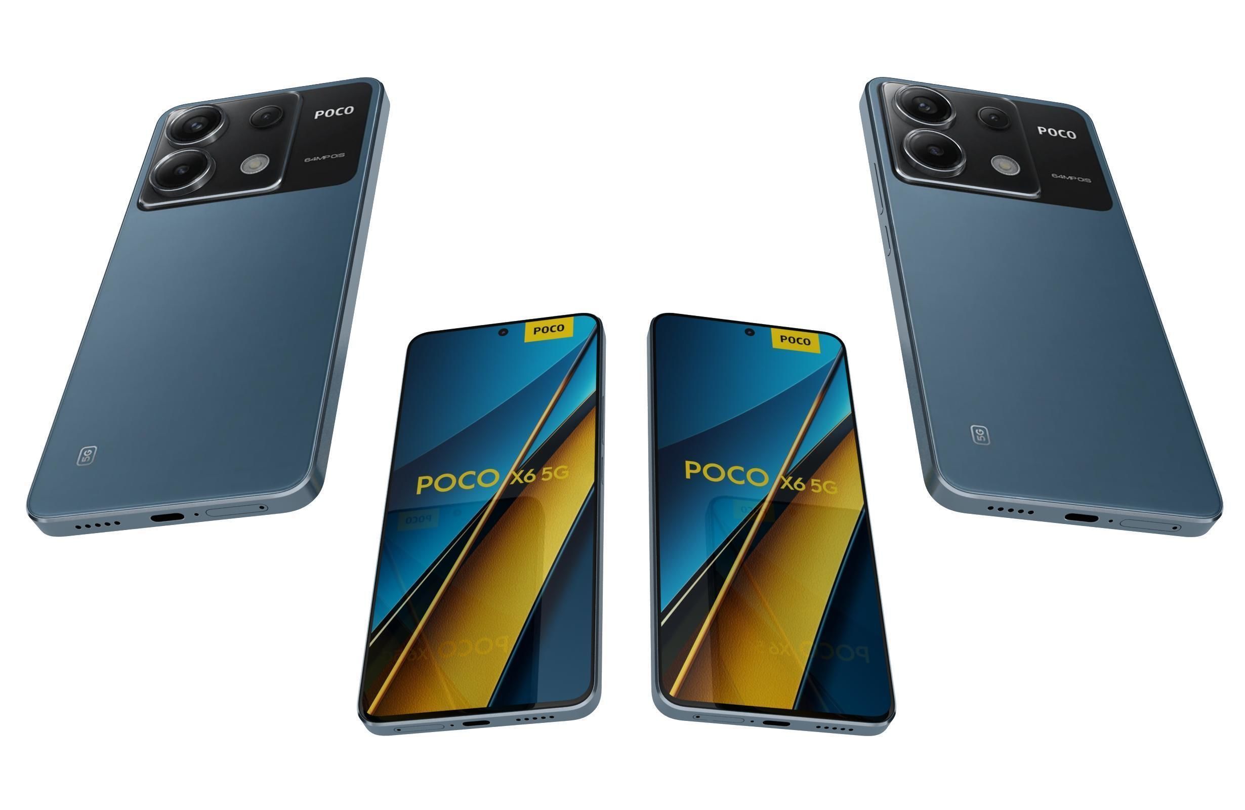 Xiaomi Poco X6 All Colors 3D model_10