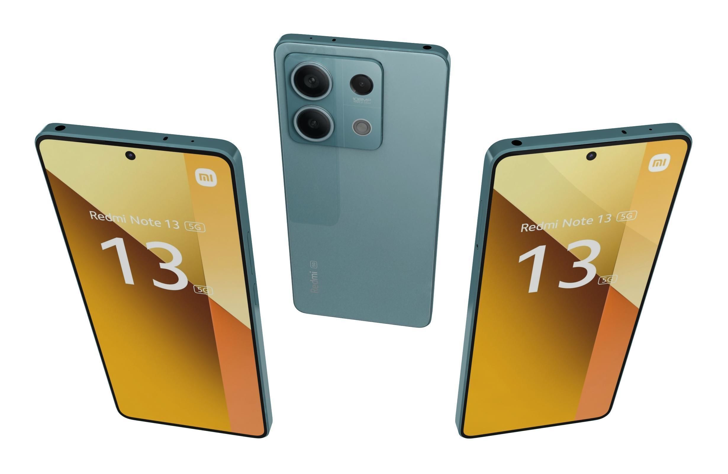 Xiaomi Redmi Note 13 5G Blue 3D model_2