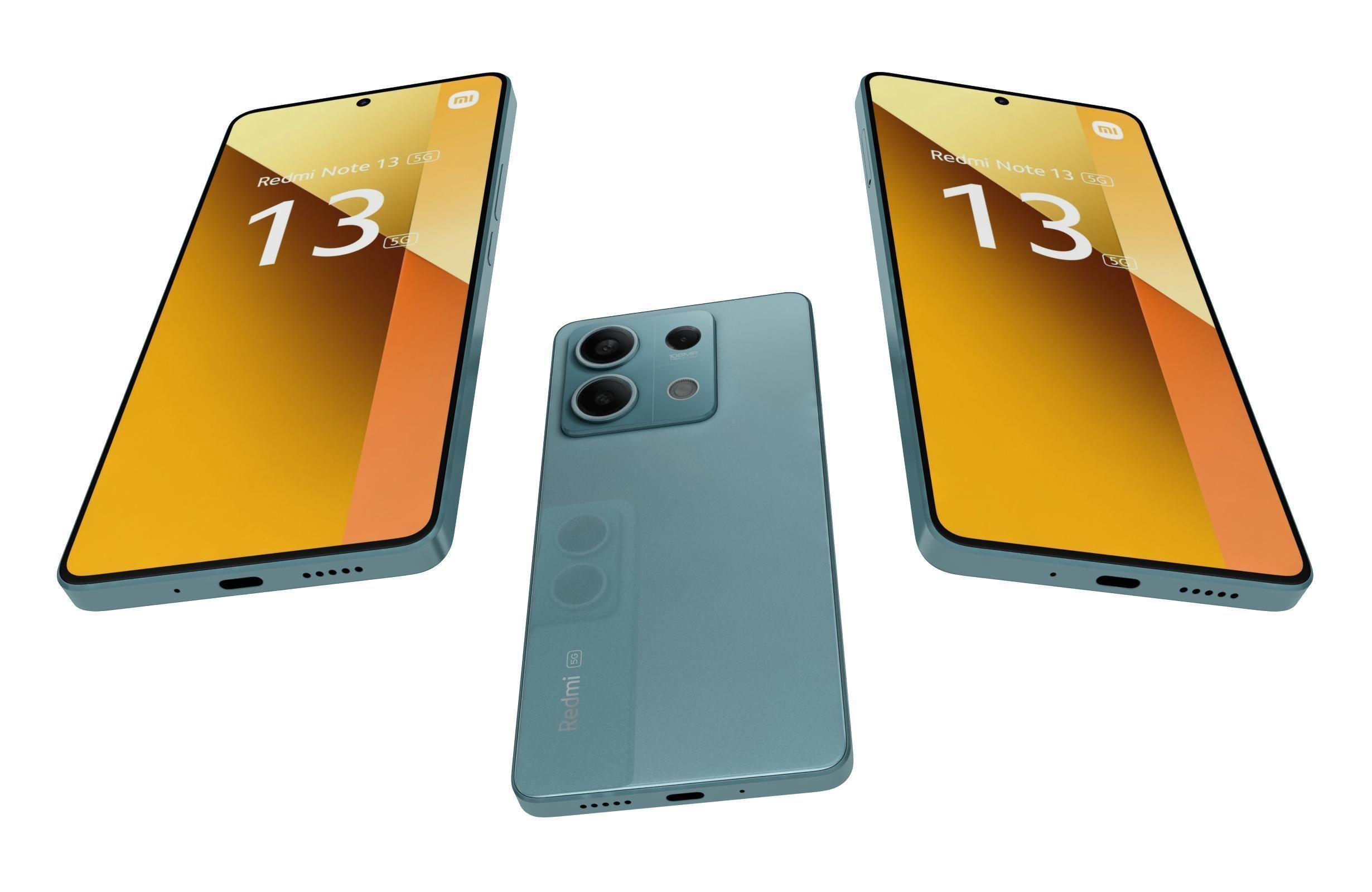 Xiaomi Redmi Note 13 5G Blue 3D model_3