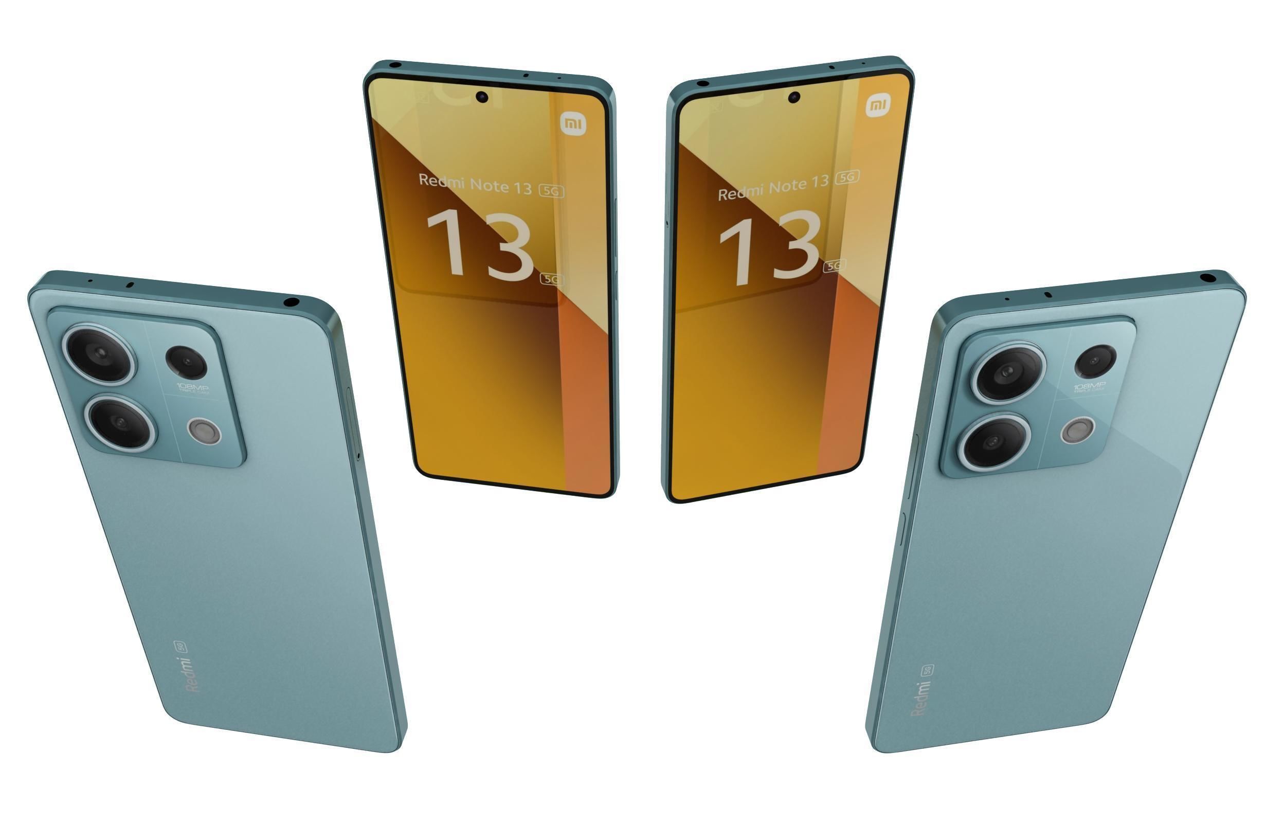 Xiaomi Redmi Note 13 5G Blue 3D model_5