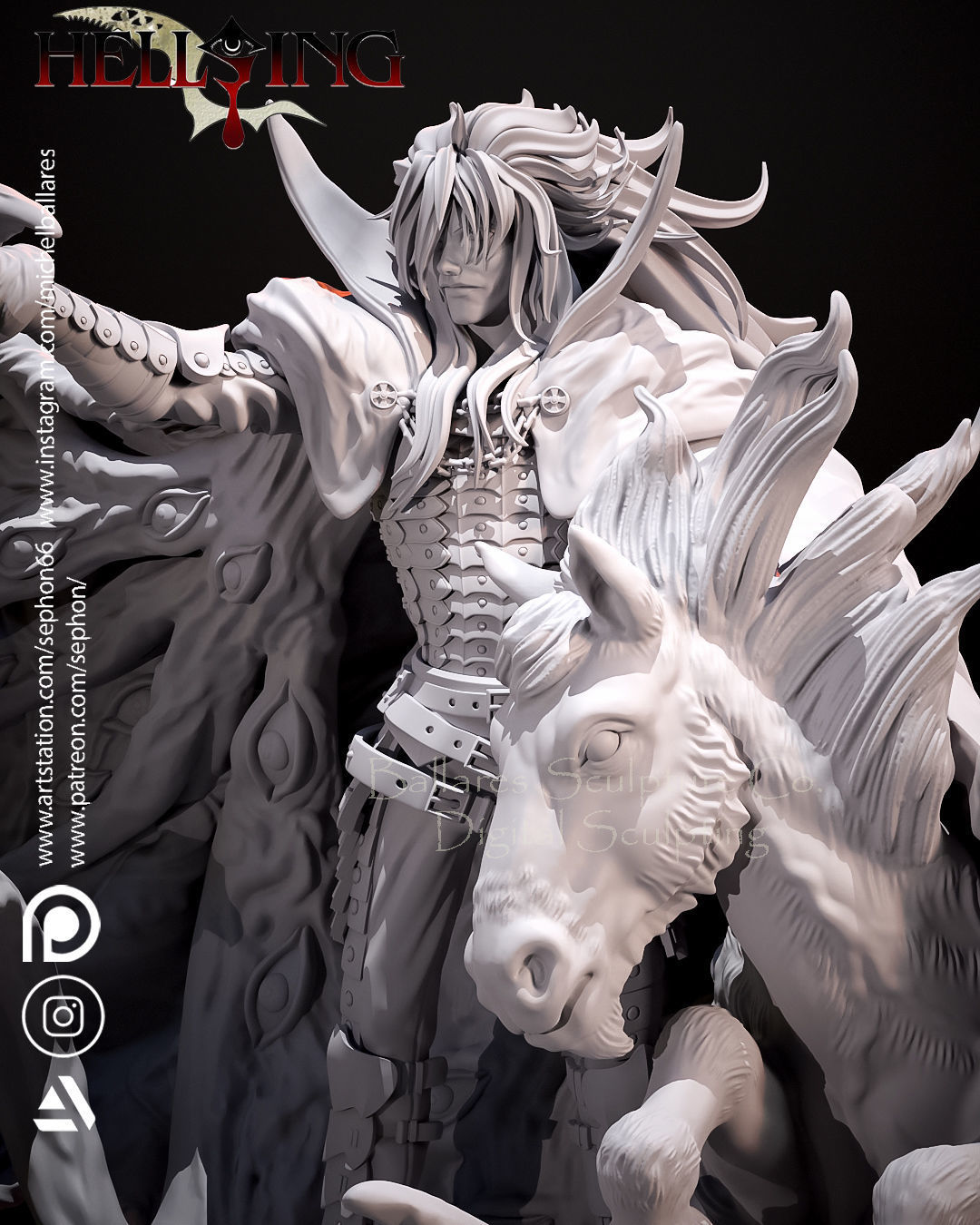 ALUCARD  HELLSING FROM CREATIVE GEEK MB 3D print model_1