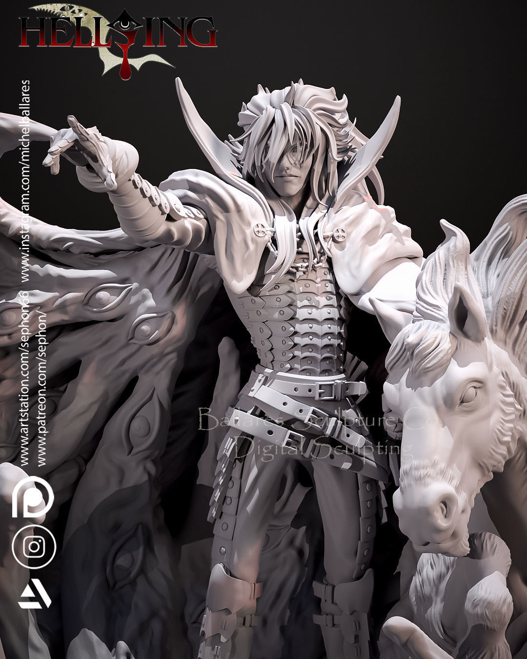 ALUCARD  HELLSING FROM CREATIVE GEEK MB 3D print model_2