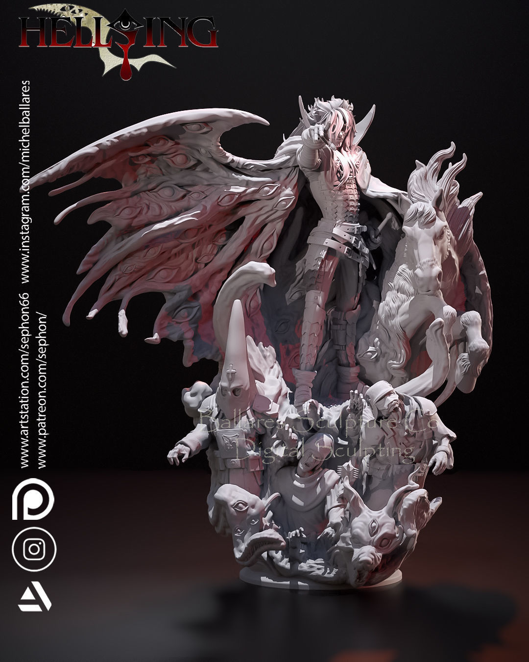 ALUCARD  HELLSING FROM CREATIVE GEEK MB 3D print model_9
