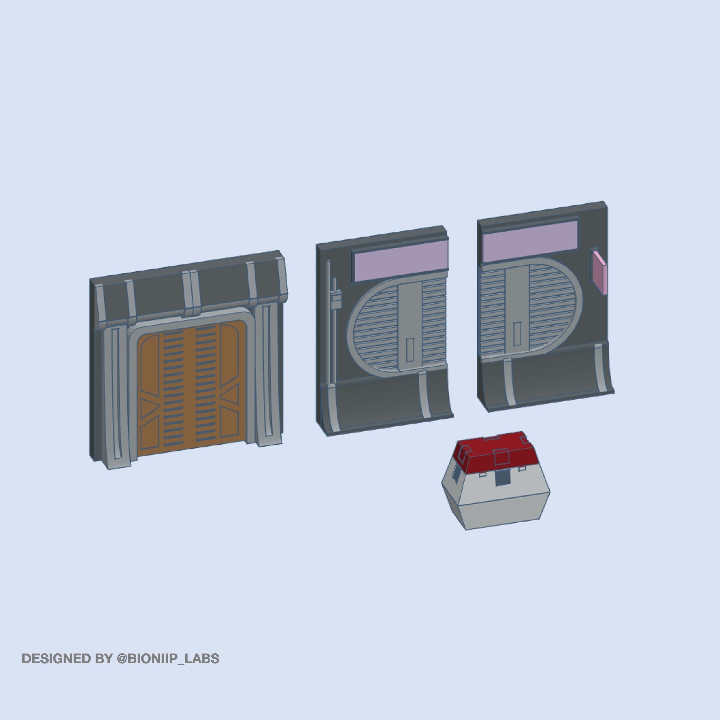 Coruscant Building Front 3D print model_2