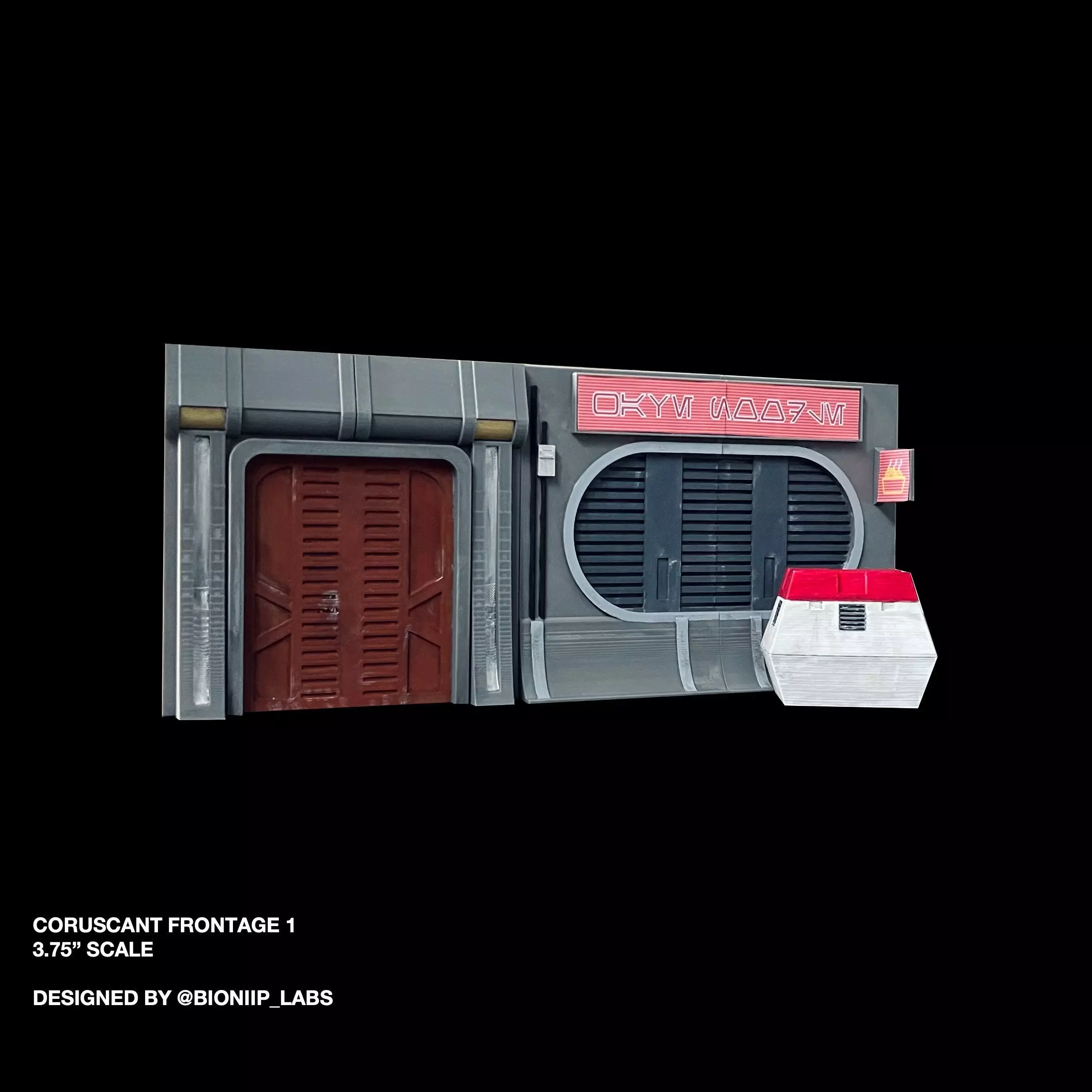 Coruscant Building Front 3D print model_0