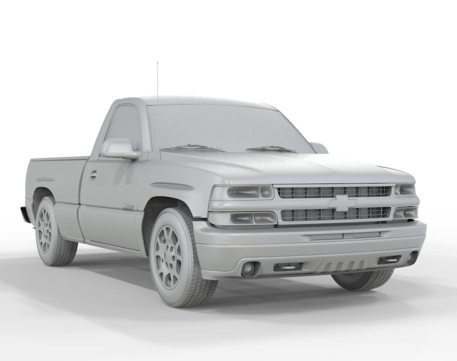 Chevrolet Silverado 2001 1500 3D model_11