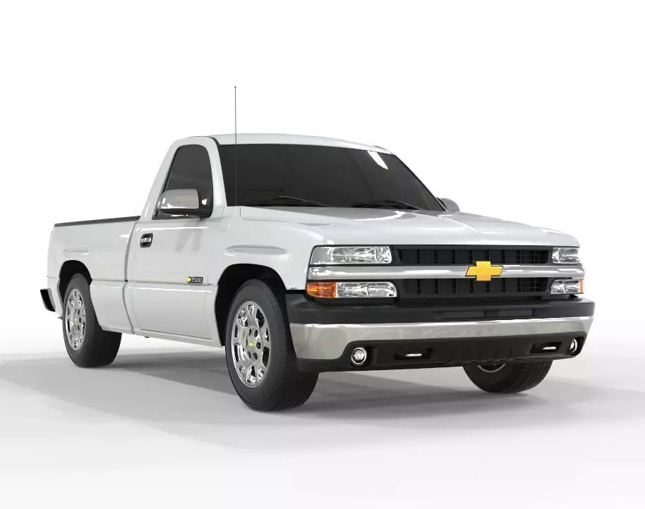 Chevrolet Silverado 2001 1500 3D model_0